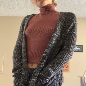 Grey hollister fall sweater
